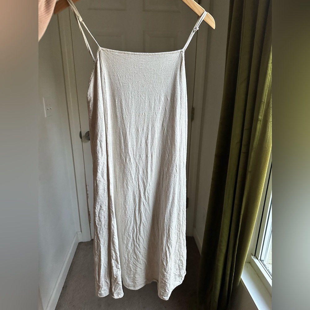 Carly Jean Los Angeles Cream Spaghetti Strap Dress
